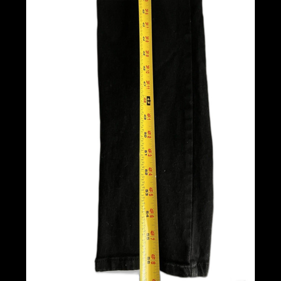 Nasty Gal Black Deep Plunging V Neck Denim Boilersuit Jumpsuit Edgy Grunge Sz 8 - Picture 15 of 15